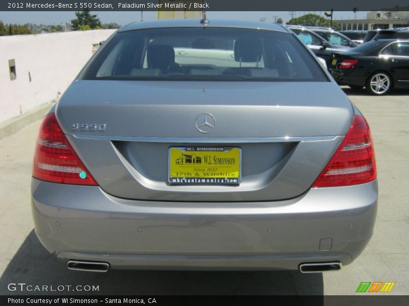 Paladium Silver Metallic / Black 2012 Mercedes-Benz S 550 Sedan