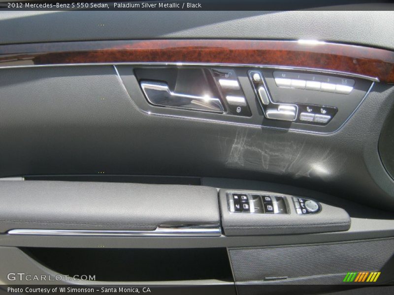 Paladium Silver Metallic / Black 2012 Mercedes-Benz S 550 Sedan