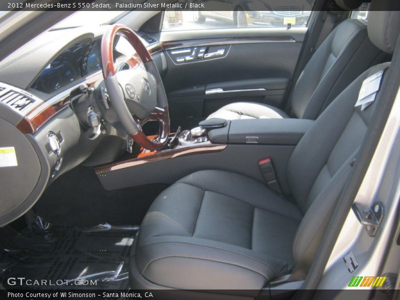 Paladium Silver Metallic / Black 2012 Mercedes-Benz S 550 Sedan