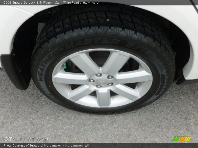 Satin White Pearl / Warm Ivory 2008 Subaru Outback 2.5i Wagon