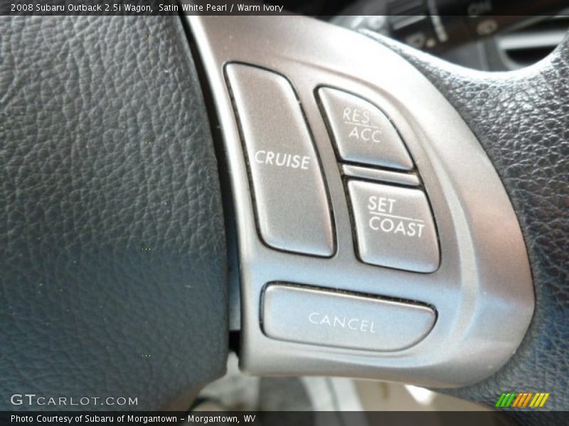 Satin White Pearl / Warm Ivory 2008 Subaru Outback 2.5i Wagon