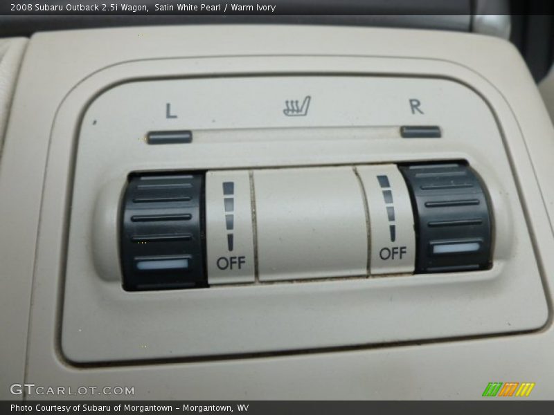 Satin White Pearl / Warm Ivory 2008 Subaru Outback 2.5i Wagon