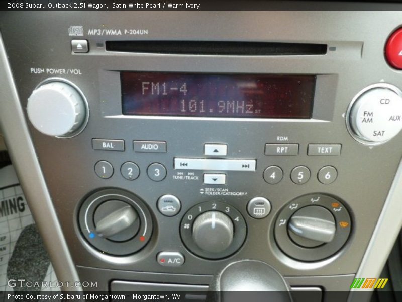 Satin White Pearl / Warm Ivory 2008 Subaru Outback 2.5i Wagon