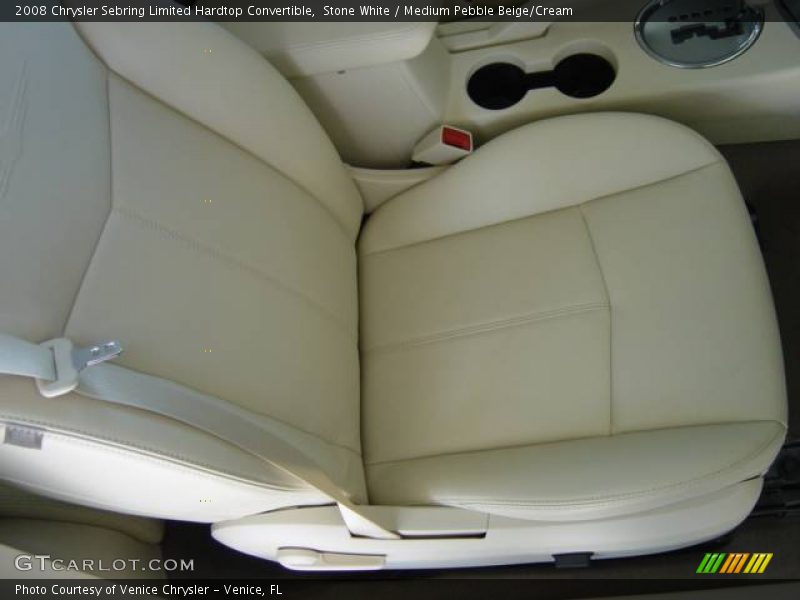 Stone White / Medium Pebble Beige/Cream 2008 Chrysler Sebring Limited Hardtop Convertible