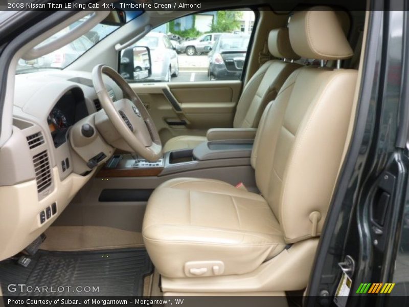 Timberline Green / Almond 2008 Nissan Titan LE King Cab 4x4