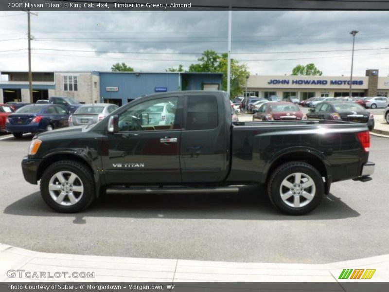 Timberline Green / Almond 2008 Nissan Titan LE King Cab 4x4