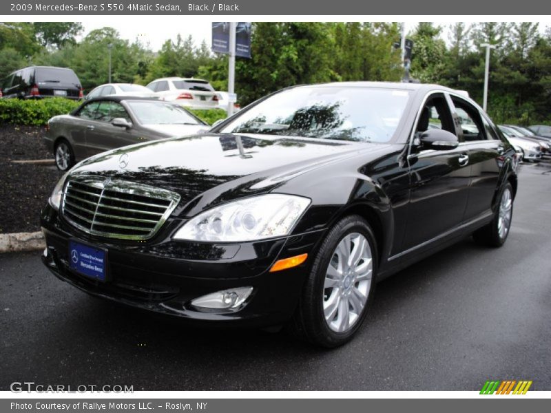 Black / Black 2009 Mercedes-Benz S 550 4Matic Sedan