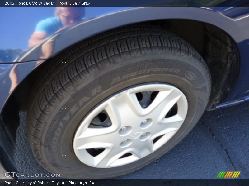 Royal Blue / Gray 2003 Honda Civic LX Sedan