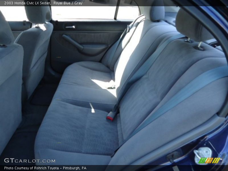 Royal Blue / Gray 2003 Honda Civic LX Sedan