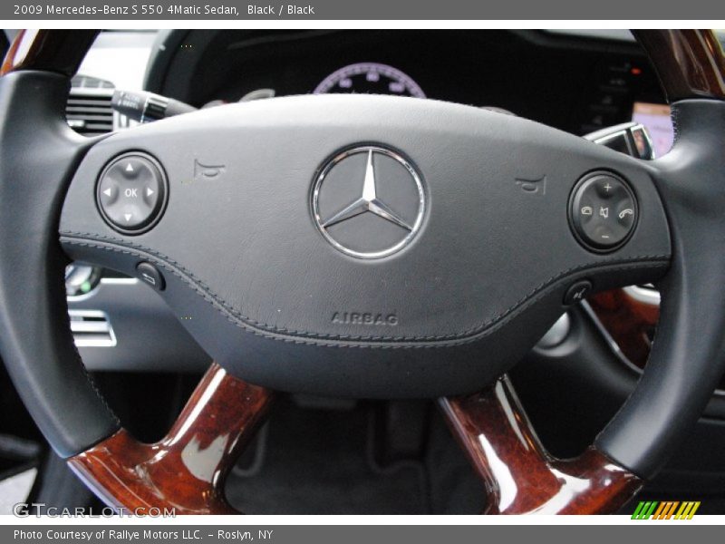 Black / Black 2009 Mercedes-Benz S 550 4Matic Sedan