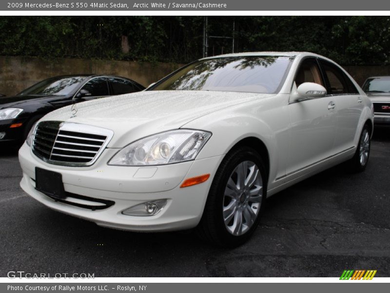 Arctic White / Savanna/Cashmere 2009 Mercedes-Benz S 550 4Matic Sedan