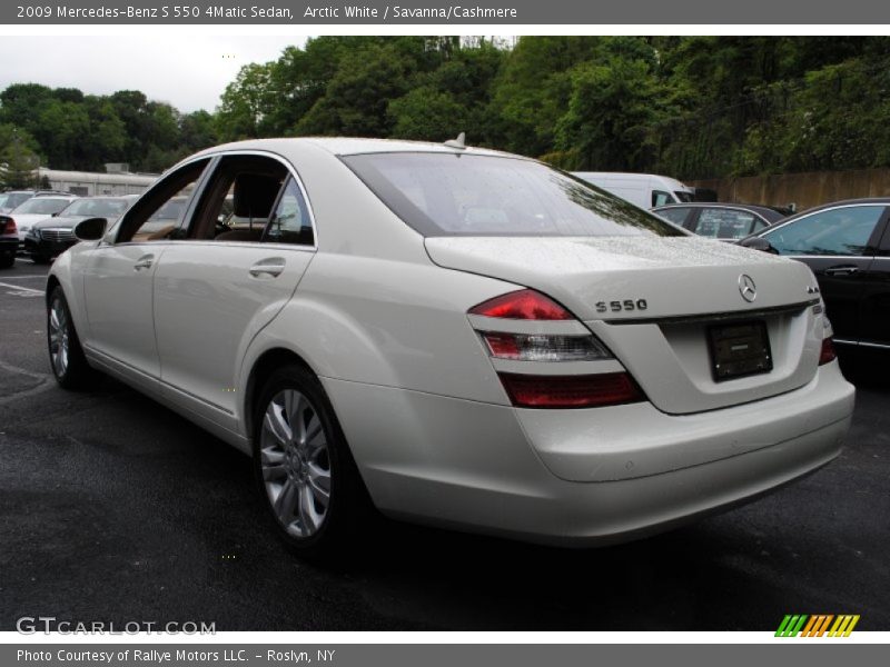 Arctic White / Savanna/Cashmere 2009 Mercedes-Benz S 550 4Matic Sedan