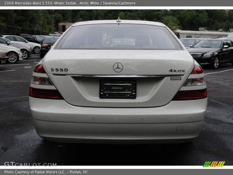 Arctic White / Savanna/Cashmere 2009 Mercedes-Benz S 550 4Matic Sedan