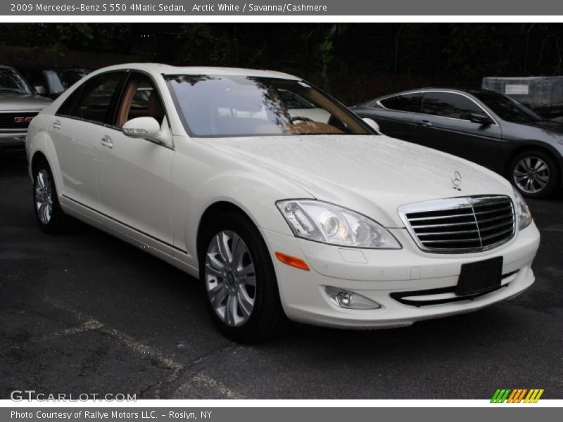 Arctic White / Savanna/Cashmere 2009 Mercedes-Benz S 550 4Matic Sedan
