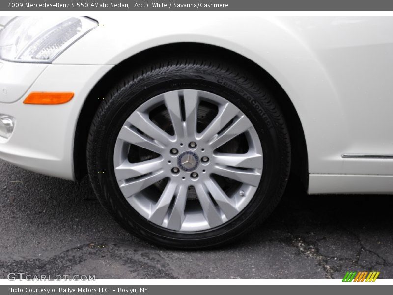 Arctic White / Savanna/Cashmere 2009 Mercedes-Benz S 550 4Matic Sedan