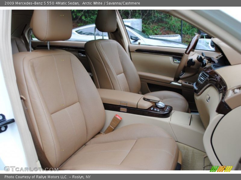 Arctic White / Savanna/Cashmere 2009 Mercedes-Benz S 550 4Matic Sedan