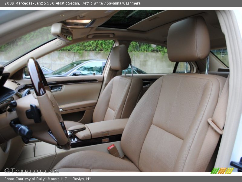 Arctic White / Savanna/Cashmere 2009 Mercedes-Benz S 550 4Matic Sedan