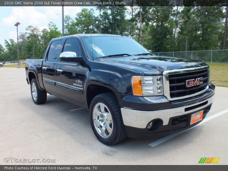 Onyx Black / Ebony 2010 GMC Sierra 1500 SLE Texas Edition Crew Cab