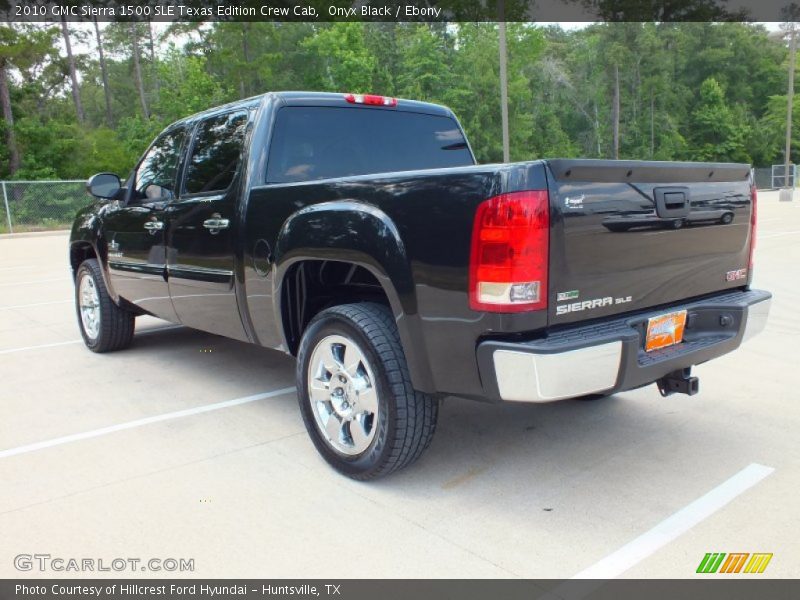 Onyx Black / Ebony 2010 GMC Sierra 1500 SLE Texas Edition Crew Cab