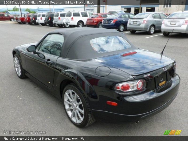 Brilliant Black / Black 2008 Mazda MX-5 Miata Touring Roadster