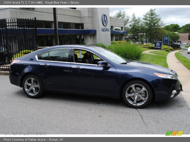 Royal Blue Pearl / Ebony 2009 Acura TL 3.7 SH-AWD