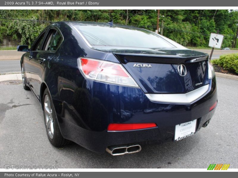 Royal Blue Pearl / Ebony 2009 Acura TL 3.7 SH-AWD