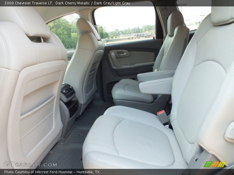 Dark Cherry Metallic / Dark Gray/Light Gray 2009 Chevrolet Traverse LT