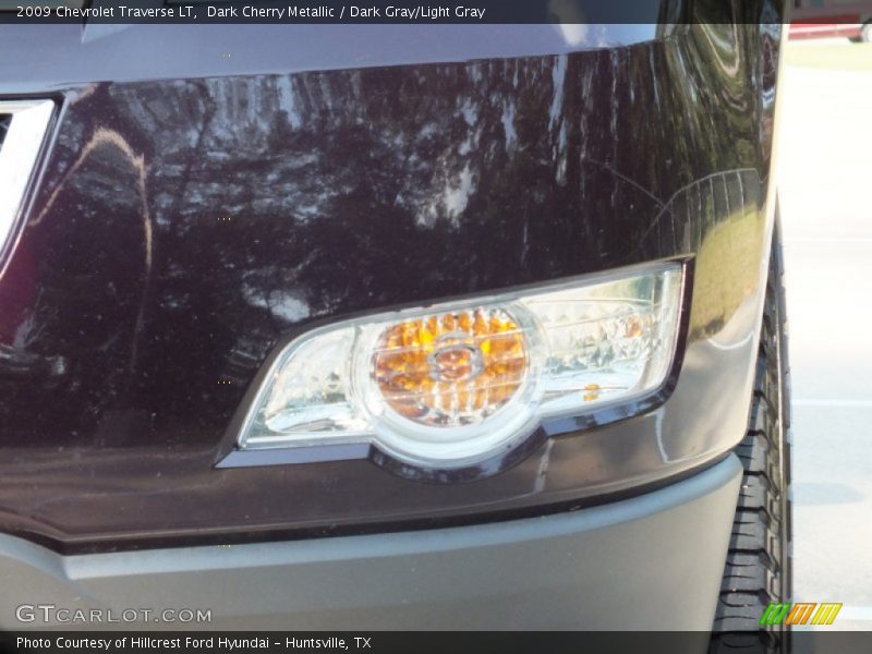 Dark Cherry Metallic / Dark Gray/Light Gray 2009 Chevrolet Traverse LT