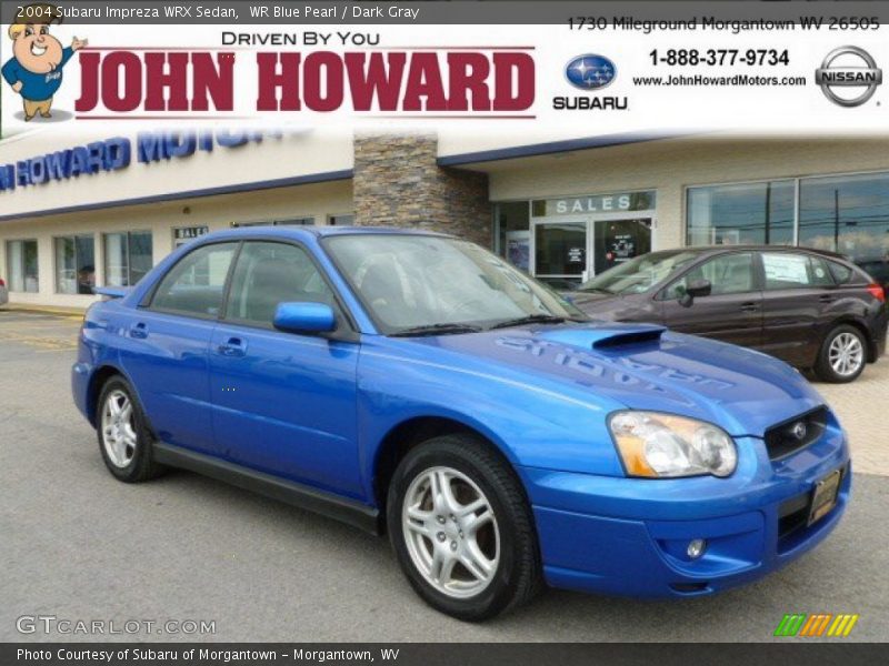 WR Blue Pearl / Dark Gray 2004 Subaru Impreza WRX Sedan