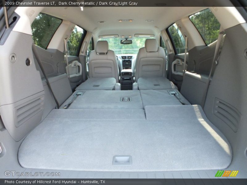 Dark Cherry Metallic / Dark Gray/Light Gray 2009 Chevrolet Traverse LT