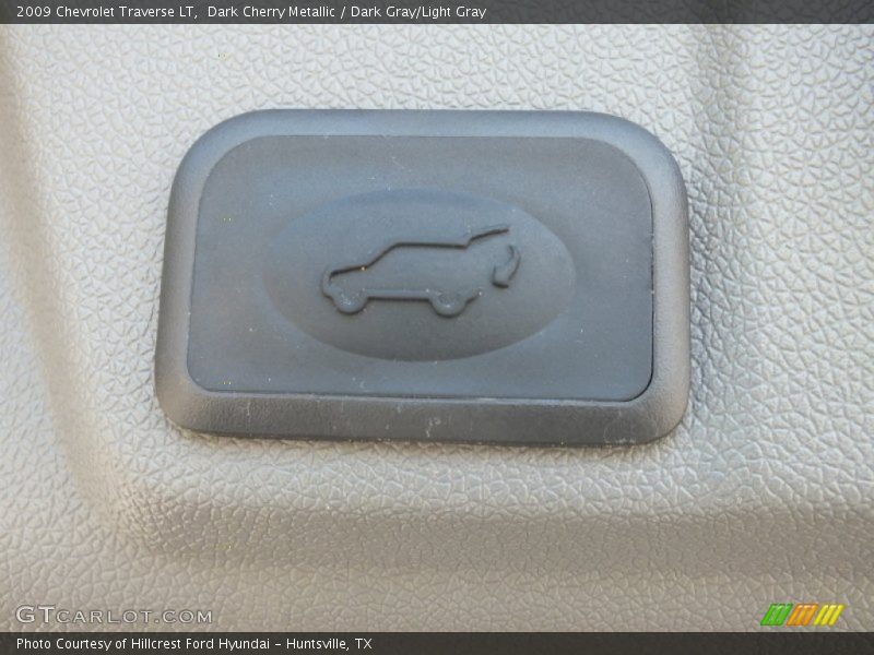 Dark Cherry Metallic / Dark Gray/Light Gray 2009 Chevrolet Traverse LT