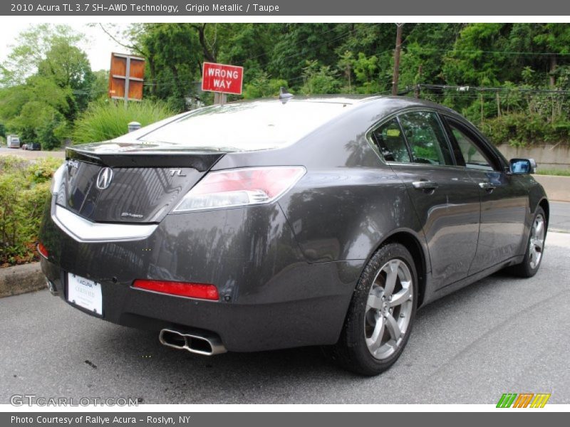 Grigio Metallic / Taupe 2010 Acura TL 3.7 SH-AWD Technology