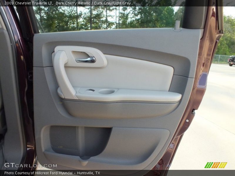Dark Cherry Metallic / Dark Gray/Light Gray 2009 Chevrolet Traverse LT