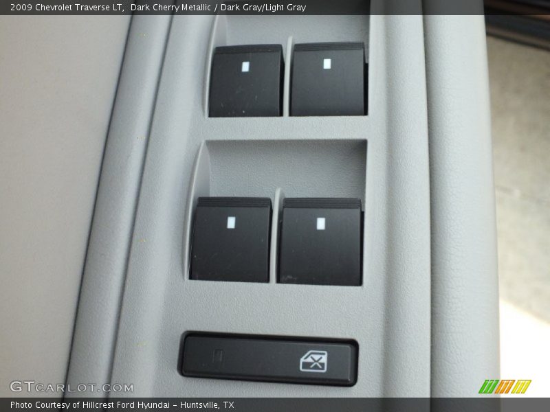 Dark Cherry Metallic / Dark Gray/Light Gray 2009 Chevrolet Traverse LT