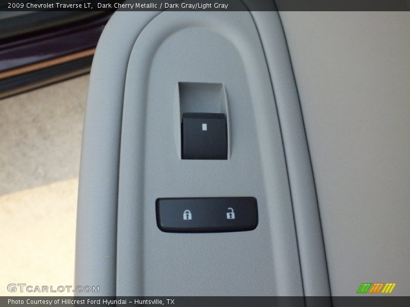 Dark Cherry Metallic / Dark Gray/Light Gray 2009 Chevrolet Traverse LT