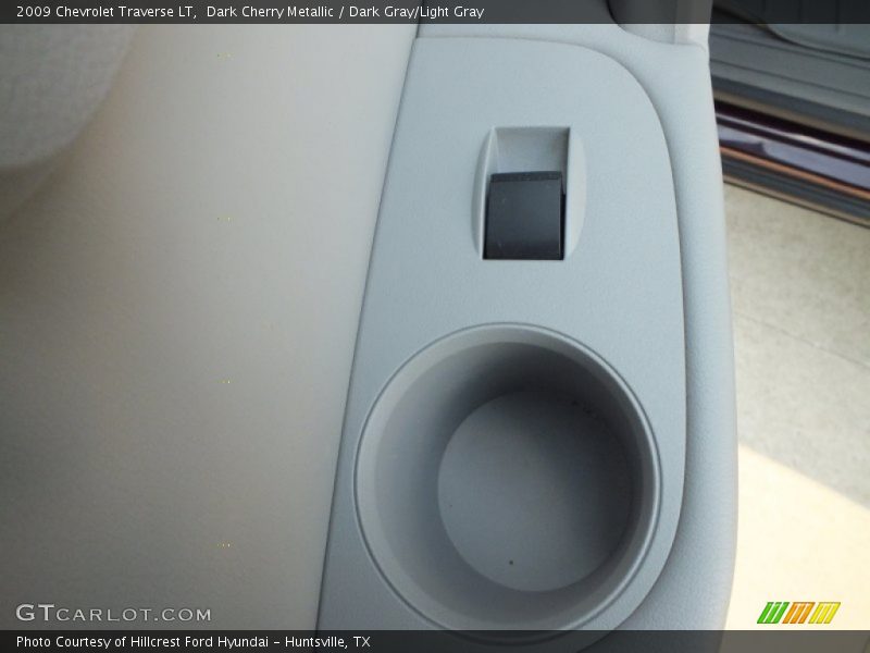 Dark Cherry Metallic / Dark Gray/Light Gray 2009 Chevrolet Traverse LT