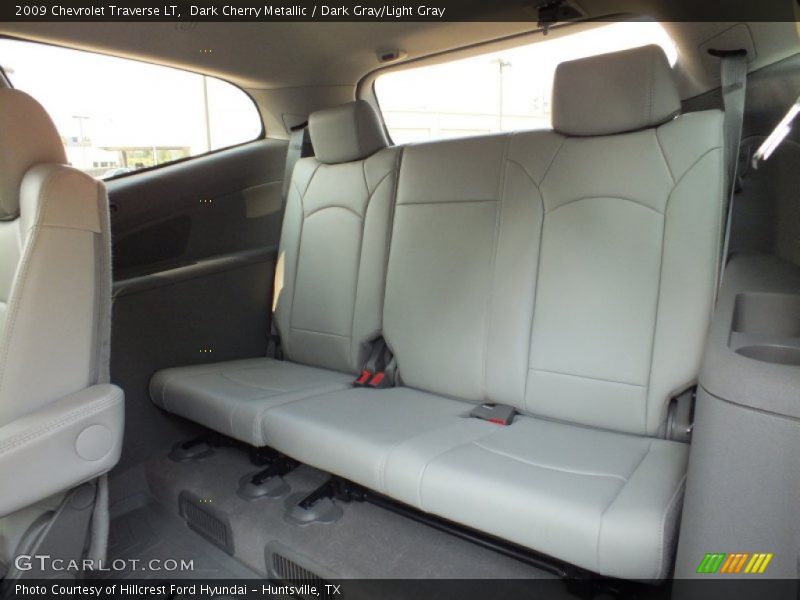Dark Cherry Metallic / Dark Gray/Light Gray 2009 Chevrolet Traverse LT