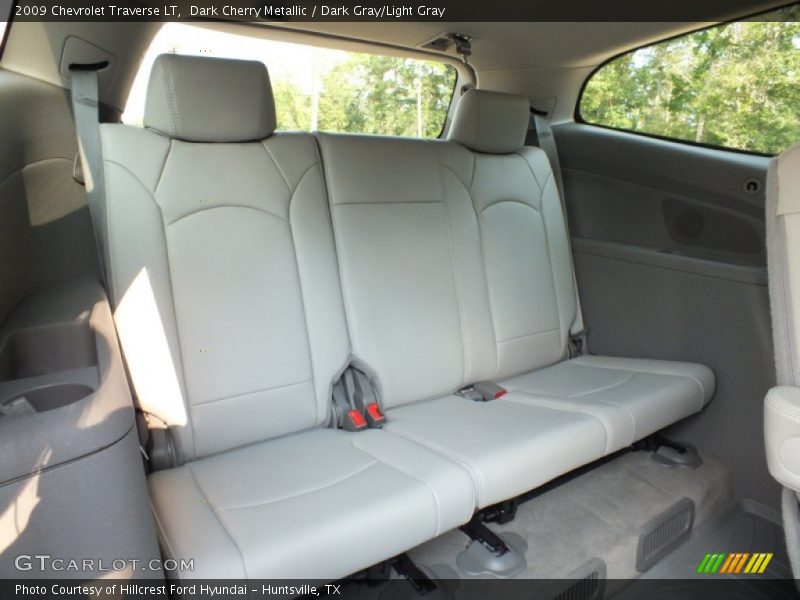 Dark Cherry Metallic / Dark Gray/Light Gray 2009 Chevrolet Traverse LT