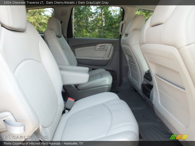 Dark Cherry Metallic / Dark Gray/Light Gray 2009 Chevrolet Traverse LT