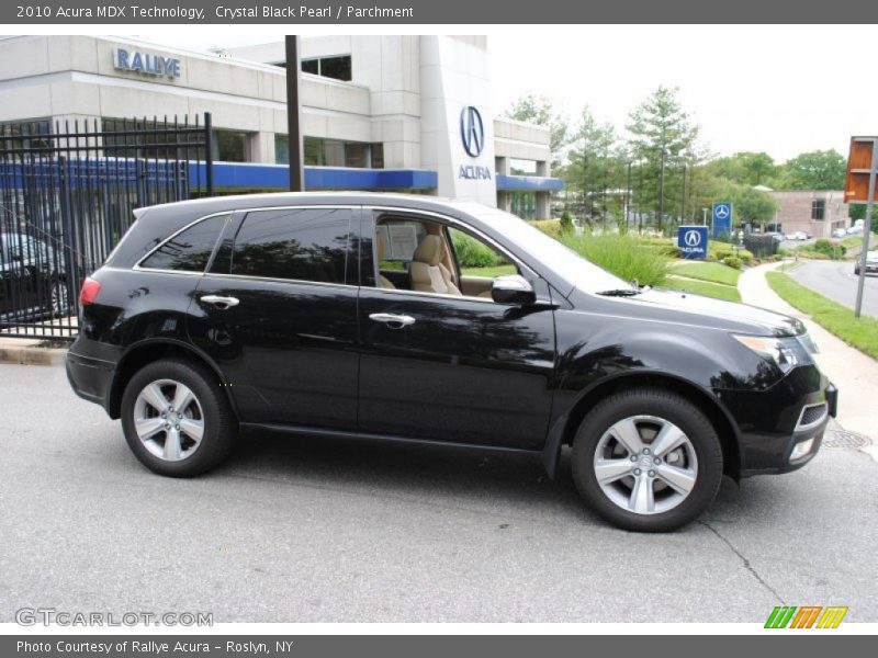 Crystal Black Pearl / Parchment 2010 Acura MDX Technology