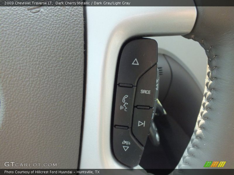 Dark Cherry Metallic / Dark Gray/Light Gray 2009 Chevrolet Traverse LT