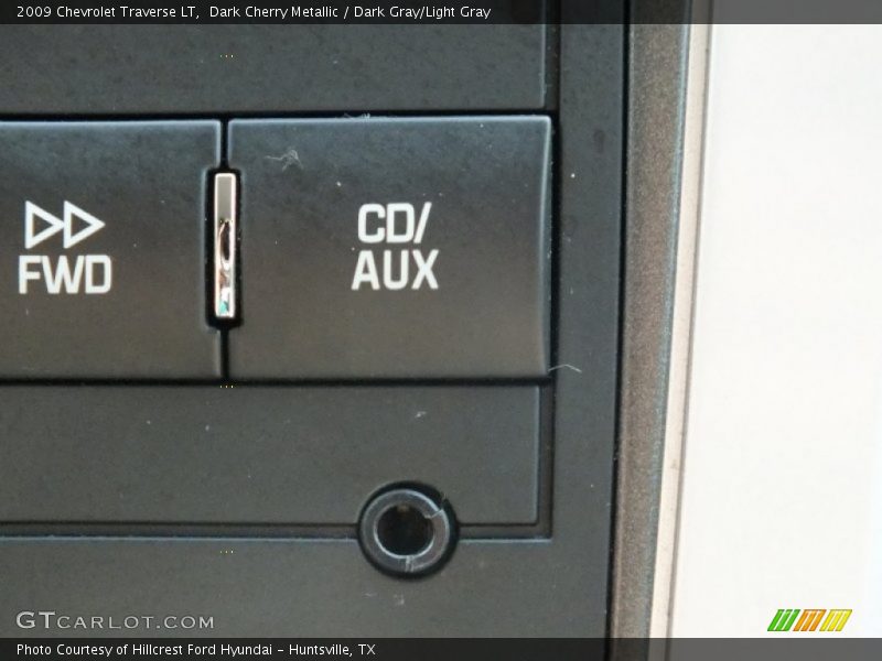 Dark Cherry Metallic / Dark Gray/Light Gray 2009 Chevrolet Traverse LT
