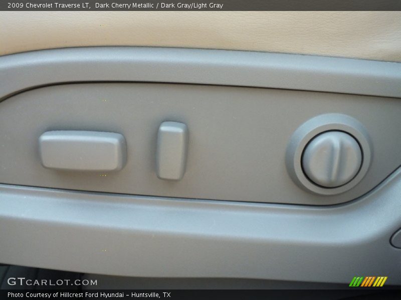 Dark Cherry Metallic / Dark Gray/Light Gray 2009 Chevrolet Traverse LT