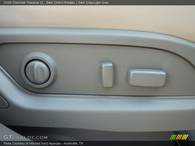 Dark Cherry Metallic / Dark Gray/Light Gray 2009 Chevrolet Traverse LT