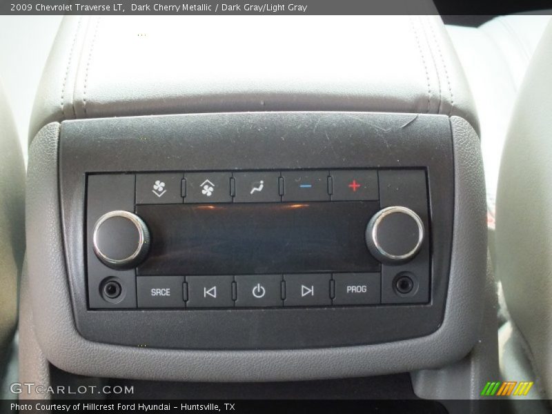 Dark Cherry Metallic / Dark Gray/Light Gray 2009 Chevrolet Traverse LT