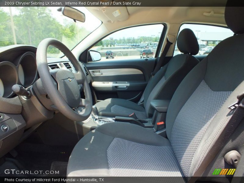 Inferno Red Crystal Pearl / Dark Slate Gray 2009 Chrysler Sebring LX Sedan