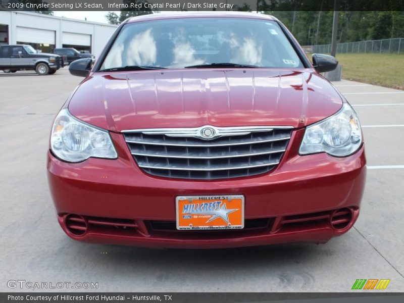 Inferno Red Crystal Pearl / Dark Slate Gray 2009 Chrysler Sebring LX Sedan