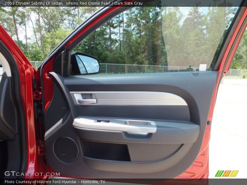 Inferno Red Crystal Pearl / Dark Slate Gray 2009 Chrysler Sebring LX Sedan