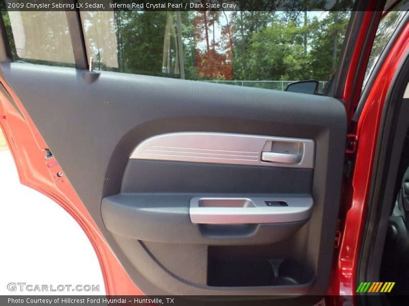 Inferno Red Crystal Pearl / Dark Slate Gray 2009 Chrysler Sebring LX Sedan