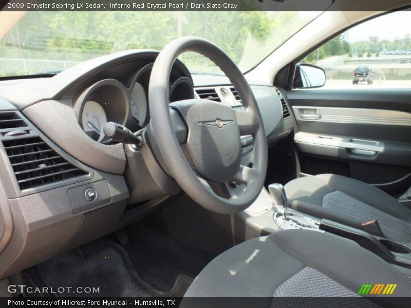 Inferno Red Crystal Pearl / Dark Slate Gray 2009 Chrysler Sebring LX Sedan